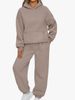 2-teiliges Damen-Set aus Kapuzenpullover, Sweatshirt und Jogginghose – weiche, mit Fleece gefütterte Loungewear für lässigen Komfort, fürs Fitnessstudio, auf Reisen und zu Hause_voghion.com