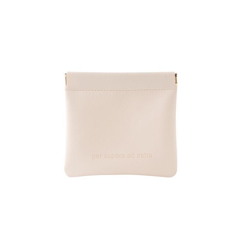 Borsa portaoggetti in pelle con cuscino d'aria per rossetto, auricolari, chiavi, cosmetici semplici_voghion.com