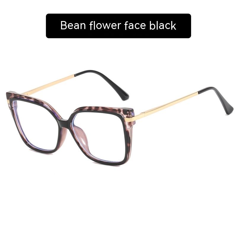 Square flat mirror 2023 new women's anti blue light Instagram popular with the same eyeglass frame for photography_voghion.com