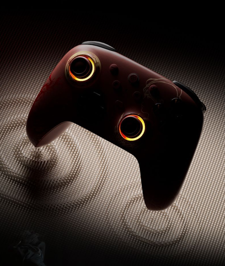 8BitDo Mingmo Collaboration Wireless Game Controller für PC Steam Motion Sensing Android RGB Drei-Modus Dual-Cut Trigger_voghion.com