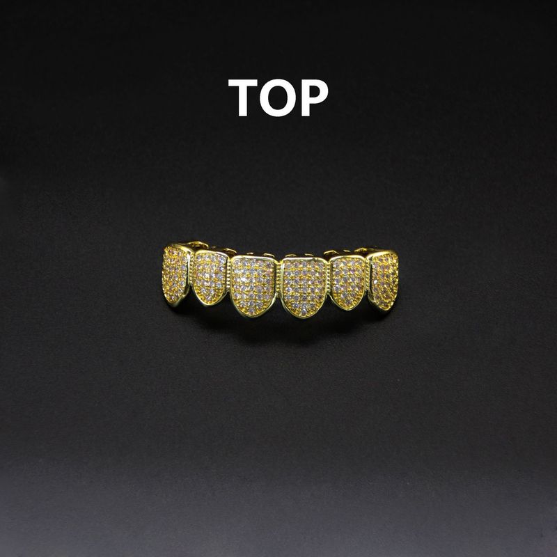 Bretelle Hip Hop esagerate con micro intarsi in zircone di rame per Halloween_voghion.com