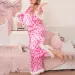 2025 New Women's Plus Size Spring And Autumn Silk Satin Heart Print Sleeve Long Pants Pama Set Homewear_voghion.com