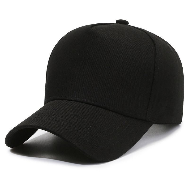Women's Summer Sun Protection Solid Color Hard Brim Five Panel Printed Cap Men's Outdoor Plain Sunshade Baseball Hat_voghion.com