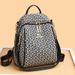 New women's casual fashion high sense travel canvas small backpack versatile book bag_voghion.com