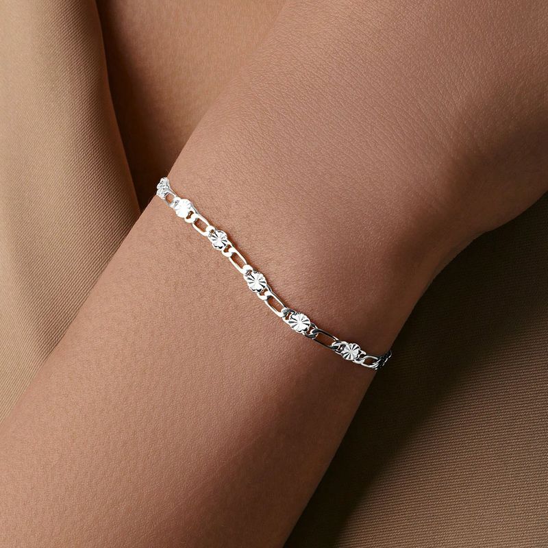 Braccialetto hip-hop con catena in argento elegante e nuovo per l'estate 2024, regalo di compleanno squisito per la fidanzata_voghion.com