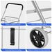 Folding Shopping Cart Portable Utility Grocery Versatile Rolling Cart 83L Basket_voghion.com