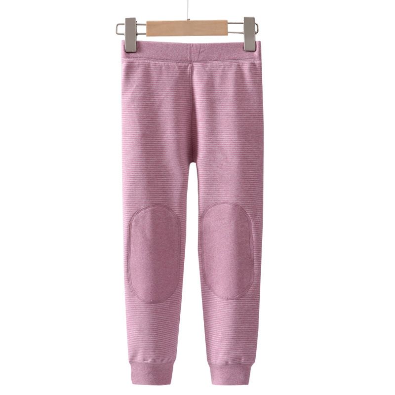 Kinder-Thermohose, doppelseitige Fleece-Herbst- und Winter-dicke lange Unterhose für Jungen und Mädchen, Interlock-Hose mit Faden innen_voghion.com