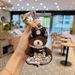 New Little Style Dress Cartoon Plush Bear Keychain Cute Adorable Doll Bag Pendant Gift For Women_voghion.com
