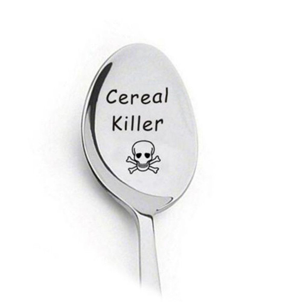 5Pcs Cereal Killer, Stainless Steel Long Handle Stylish Latte Ice Cream Sundae Coffee Spoon Spoons_voghion.com