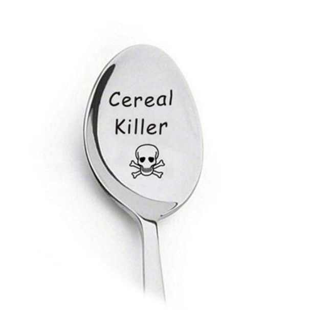 5Pcs Cereal Killer, Stainless Steel Long Handle Stylish Latte Ice Cream Sundae Coffee Spoon Spoons_voghion.com