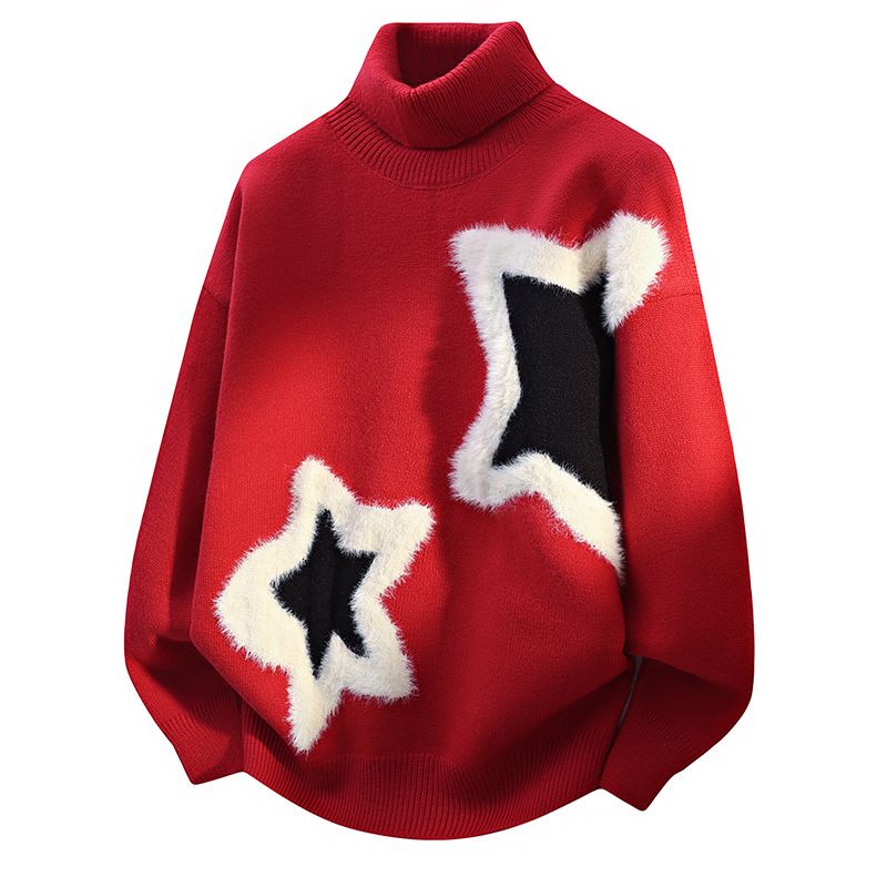 Herren-Rollkragenpullover – Herbst-Winter-Mode, Strickwaren für Herren (165–190) | Schmale Passform, warm und stilvoll_voghion.com