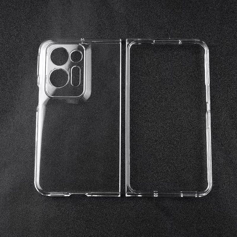 Coque transparente pliable pour Oppo Find N5, N3, N2, N, coque arrière rigide, résistante aux chocs, en polycarbonate, accessoires_voghion.com