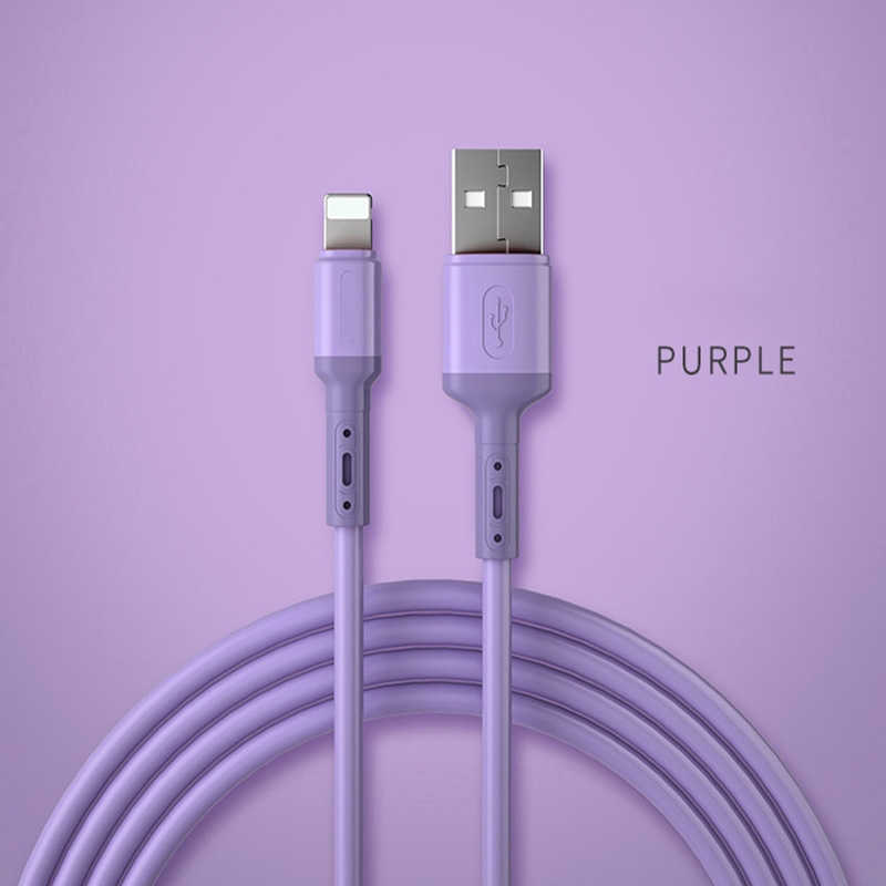 3A Fast Charging USB Cable for iPhone 14 13 12 11 Pro Max X XR XS 8 7 Phone Charger Cord Wizard Liquid Silicon_voghion.com