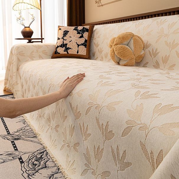 Park Seo Jung Vintage Thick Chenille Cover Universal One-Piece Full Wrap Towel Sofa Cushion_voghion.com