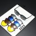 New Arrivals 6 In 1 Spectacle Frame Men Women With 5 PCS Clip On Polarized Sunglasses Magnetic Glasses Male Computer Optical 2223_voghion.com