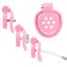 Pink Male Penies Chastity Cage Set Small Bird Chastity Cage 5 Cocks Rings With Urethral Sound Plug Dick Bondage Slave Man Sex Toy_voghion.com