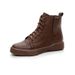 2025 New Cowhide Martin For Women Soft Leather Short Thick Sole Spring And Autumn Round Toe Lace-up Single Boots_voghion.com