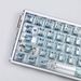 Shimmer Glacier White PC Transparent Keycaps Pad Printing Original Factory Compatible With Wooting Meijia Shimaiko_voghion.com