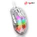 Przezroczysta przewodowa mysz do gier, 7-klawiszowa mysz do programowania makr, pleciony drut 12800 dpi podświetlana RGB RGB mysz e-sportowa_voghion.com