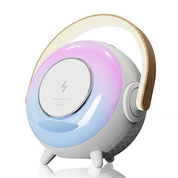 Alto-falantes portáteis Ovo Lâmpada musical Mesa Multifuncional Carregamento sem fio Iluminação colorida Alto-falante Bluetooth portátil para áreas externas_voghion.com