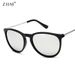 Modemarke Designer Cat Eye Sonnenbrille Mann Retro Runde Sonnenbrillen Männliche Brille Spiegel Klar Vintage Mode Fahren Brillen_voghion.com
