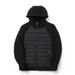Stylish Pony Print Hooded Puffer Jacket – Lightweight Quilted Coat (Polyester Fill, Urban Streetwear, Black/White) – M-3XL_voghion.com