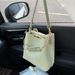 Large Capacity Bucket Bag Women's 2025 New Design Texture Fashion With Plush Toy Pendant Shoulder Bag_voghion.com