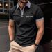 Men's Clothing Summer Fashion 3D Digital Printing Lapel Loose Casual Short Sleeved Button Polo Shirt_voghion.com