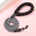 Pet Supplies Reflective Multi-color Nylon Round Rope Large Medium-sized Explosion-proof Dog Foam Handle Leash_voghion.com