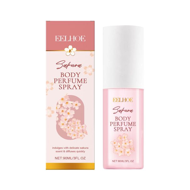Kirschblüten-Körperparfümspray Behalten Sie den Duft frisch bei sich – elegantes, weiches und feuchtigkeitsspendendes Spray_voghion.com