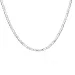 Collana lunga da 40-75 cm in argento 925 con catena Figaro da 4 mm, per donne e uomini, gioielli hip hop da regalo_voghion.com