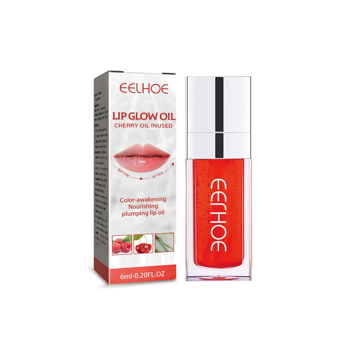 EELHOE Volumizing Lip Glaze Volumizing Lip Care Desalting Lip Lines Hydrating Hydrating Glass Lip Gloss Oil_voghion.com