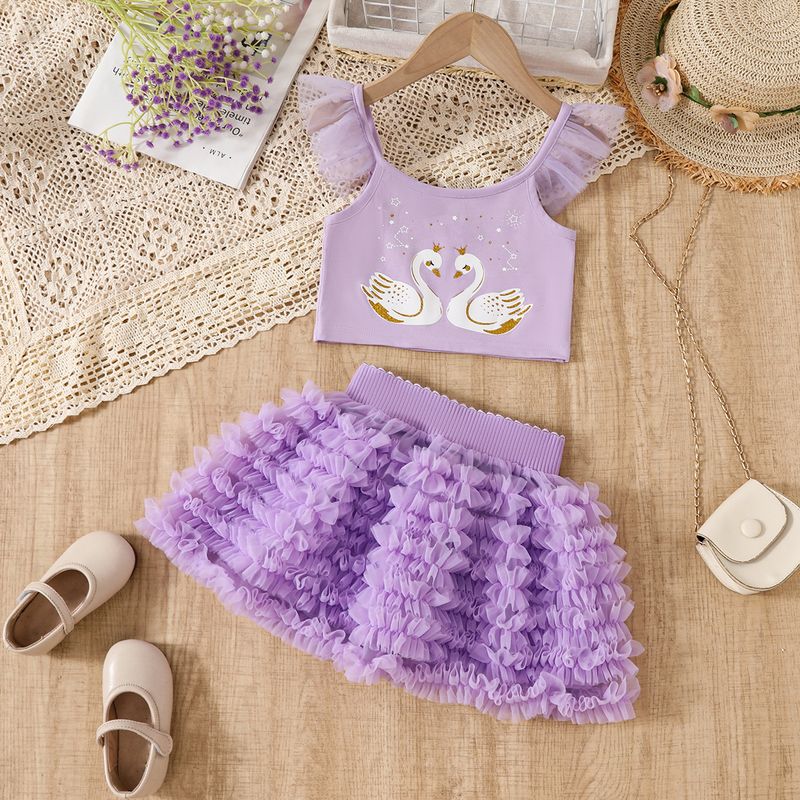 Kid's Clothing Children's Skirt Summer Dress New Tutu Skirt Girl Princess Fluffy Gauze Cake Skirt Mesh Princess Skirt Set_voghion.com