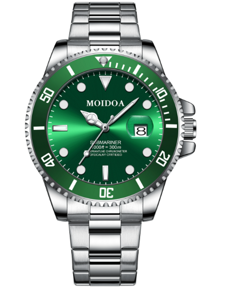 A generation of green water ghost watches men's automatic mechanical watches luminous calendar waterproof factory direct tremolo_voghion.com
