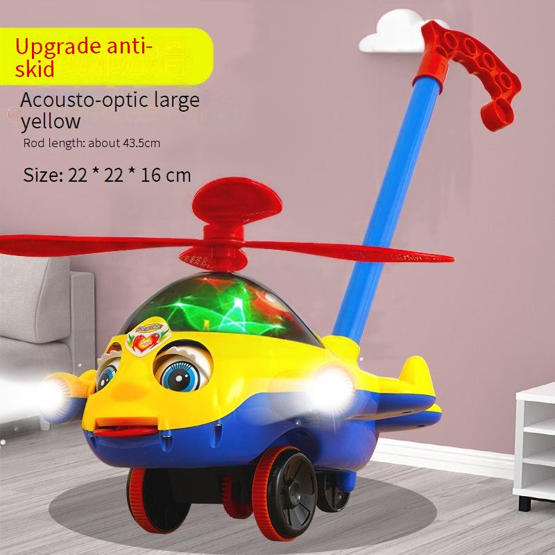 ​​Interactive Baby Walker Toy With Lights & Music – Airplane Push Stroller For Toddlers (Red/Yellow, Ages 0-3)​​_voghion.com