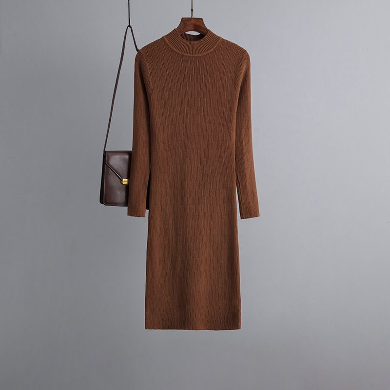 Abiti in maglia interna a collo alto e mezzo collo snellente da donna_voghion.com