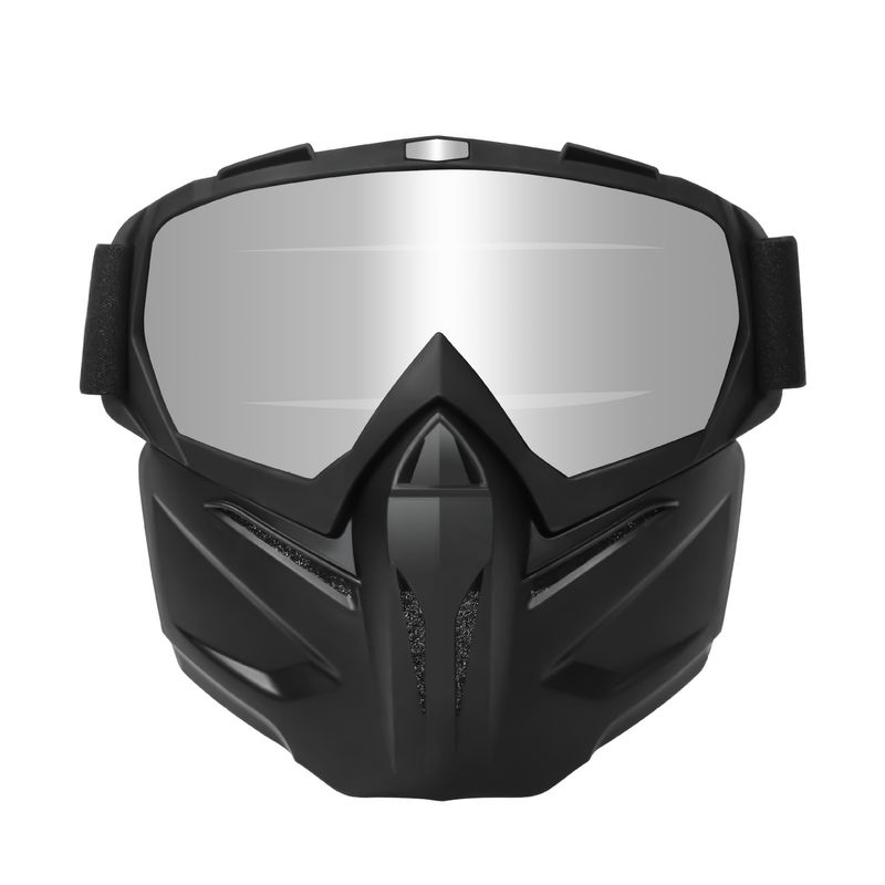Máscara protetora transparente de alta definição para ciclismo, óculos à prova de vento, proteção facial completa contra poeira e UV_voghion.com