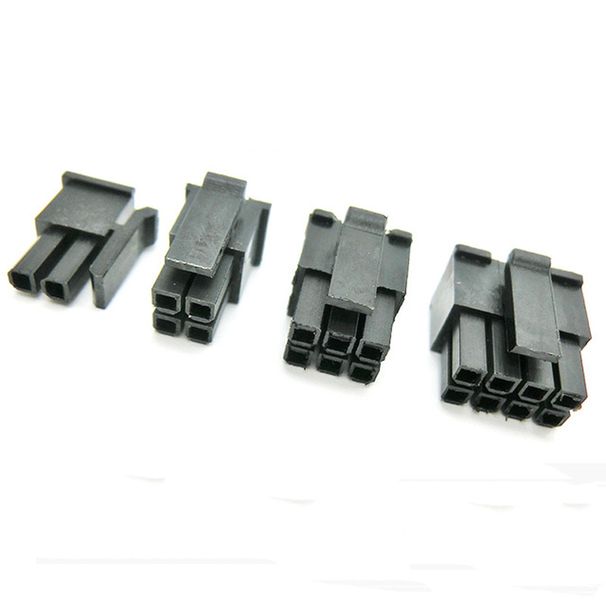 Connecteur Molex mâle 4,2 mm, 3 à 10 broches, 2/4/6/8/10/12/14/16/18/20/24 broches, pour ordinateur, alimentation ATX, voiture, 5777, noir_voghion.com