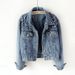 Women's Clothing Denim Jacket Women's Versatile Pearl Loose Slim Top_voghion.com