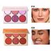 Flerfarvet mat blush palette og øjenskygge palette_voghion.com