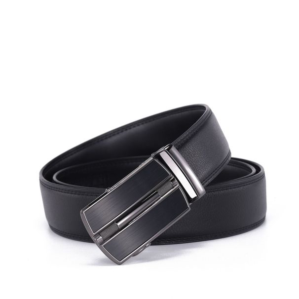 Men's Genuine Leather Belt With Automatic Buckle - Business & Casual Style_voghion.com
