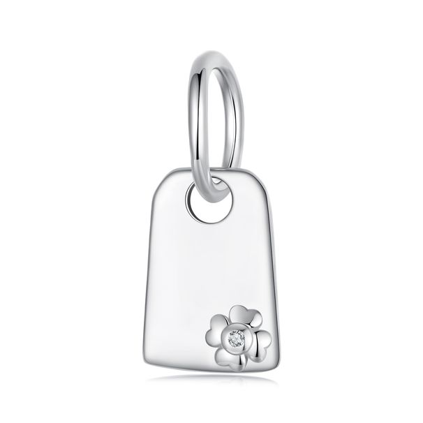 Board Pendant Charm Sterling Silver Charm,BSC1052_voghion.com