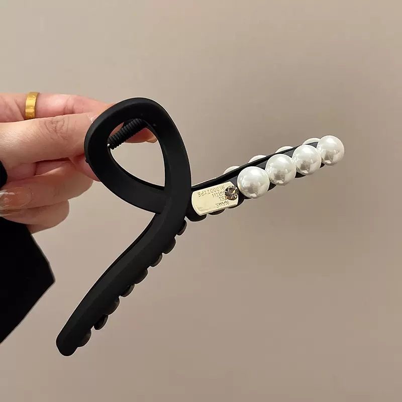 Women's Vintage Frosted hair clip Women's back of head high-end large clip Women's new hair dish shark clip summer_voghion.com