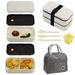 Lunch Box For Office Workers Microwaveable Compartmentalized Large Capacity Set Outdoor Lunch Box_voghion.com