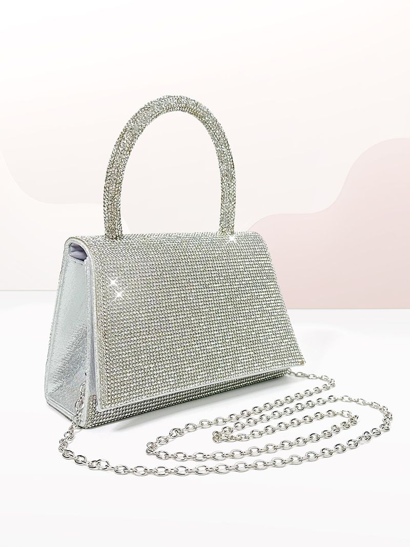 Borsa da sera da donna con diamanti, borsa da polso portatile di lusso con diamanti pieni_voghion.com