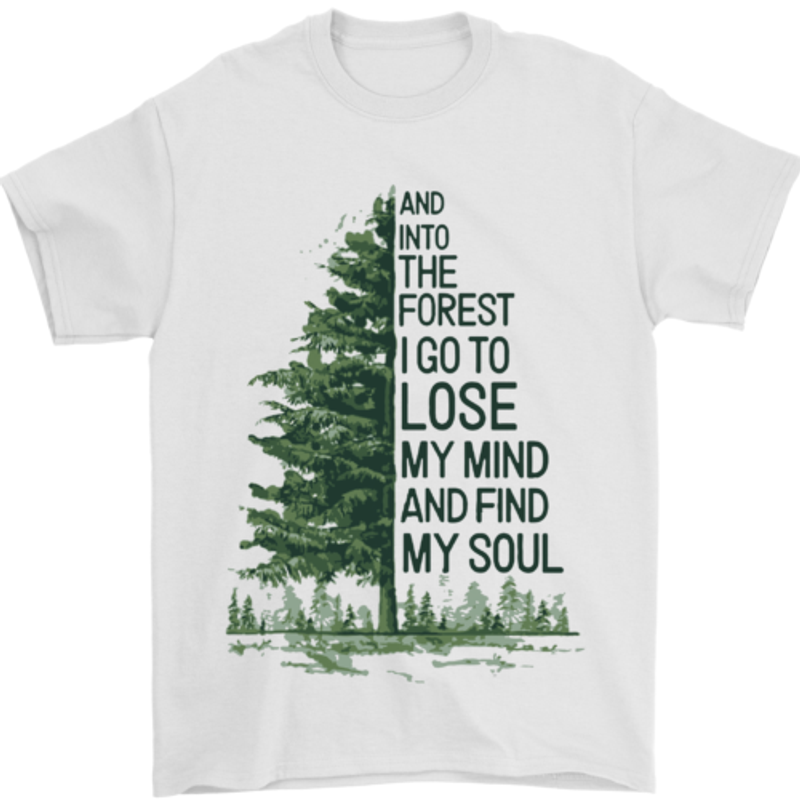 IN The Forest Outdoor Trekking Hiking férfi póló, 100% pamut_voghion.com