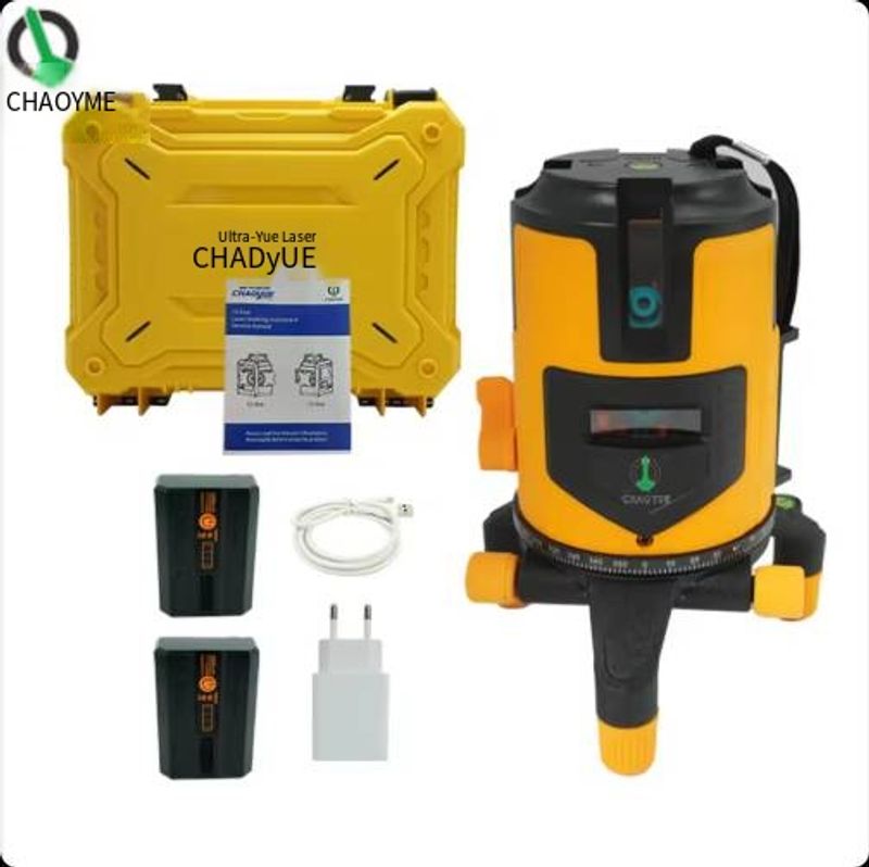 2 Lines Cross Line Laser Level With 360° Swivel Base Waterproof And Dustproof Measure Tool_voghion.com