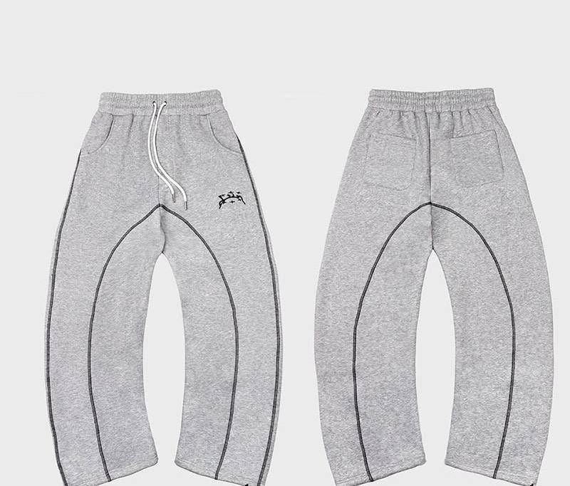 Hip-Hop Streetwear Zip-Up Hoodie - Oversized Geometric Print Sweatshirt For Men & Women (Black, Light Blue, Navy, Grey)_voghion.com