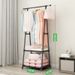Adjustable Rolling Garment Rack – 3-Tier Steel Clothes Organizer With Wheels (Modern, Space-Saving, Multi-Functional)_voghion.com