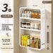 Space Aluminum Wall-Mounted Spice Rack – No-Drill Kitchen Organizer For Oil Bottles, Salt & Condiment Jars (Lightweight, Rustproof, Expandable)_voghion.com